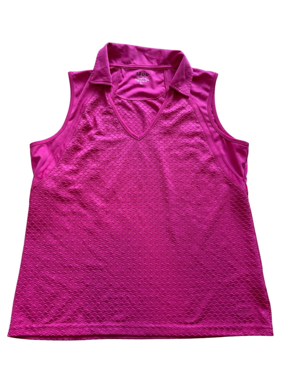 Izod Performance Cool FX Woman Pink Fuchsia Lightweight Quick Dry Tank Top XL